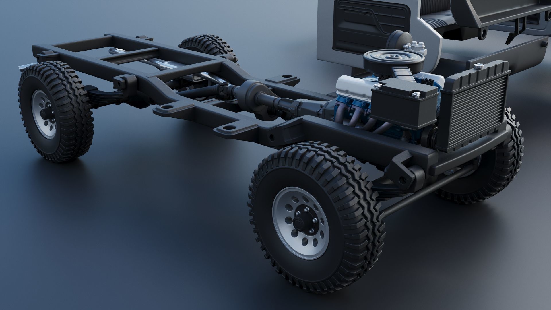 Pickup Truck F-150 1978 3D print model_25