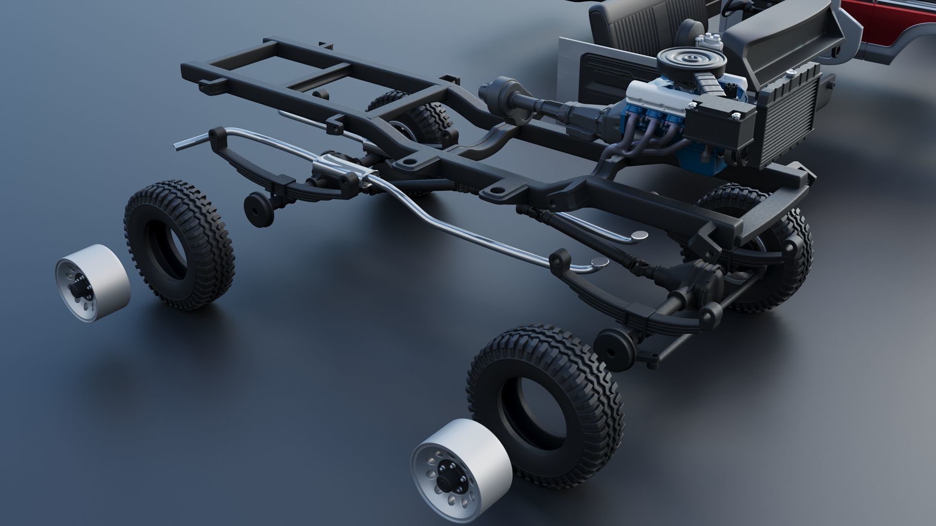 Pickup Truck F-150 1978 3D print model_26