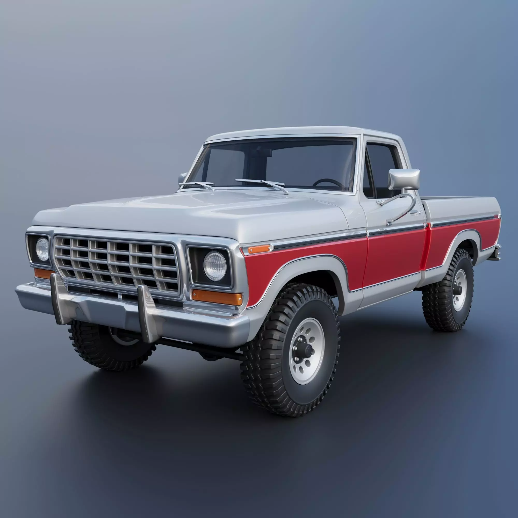 Pickup Truck F-150 1978 3D print model_0