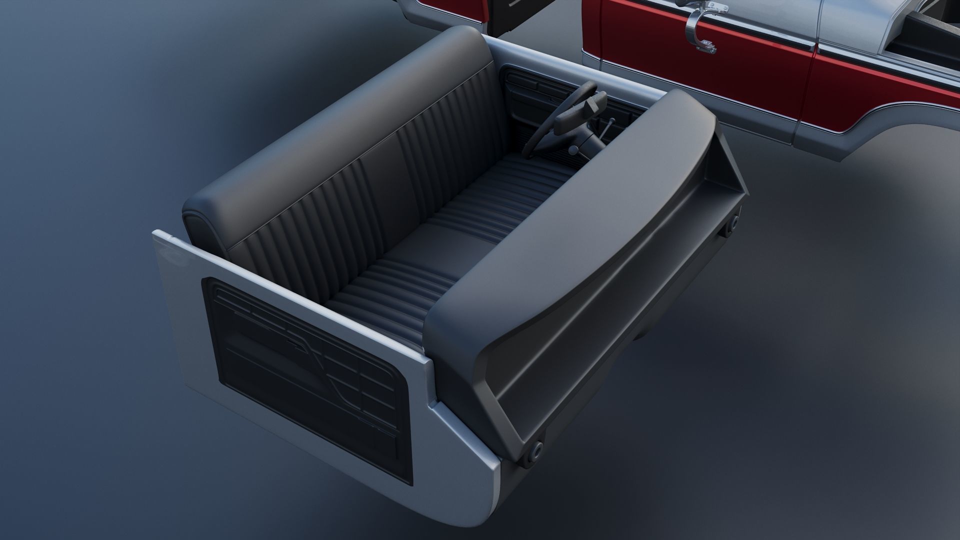 Pickup Truck F-150 1978 3D print model_22