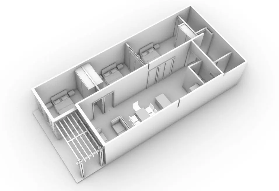  Small Apartment Design 3D print model_0
