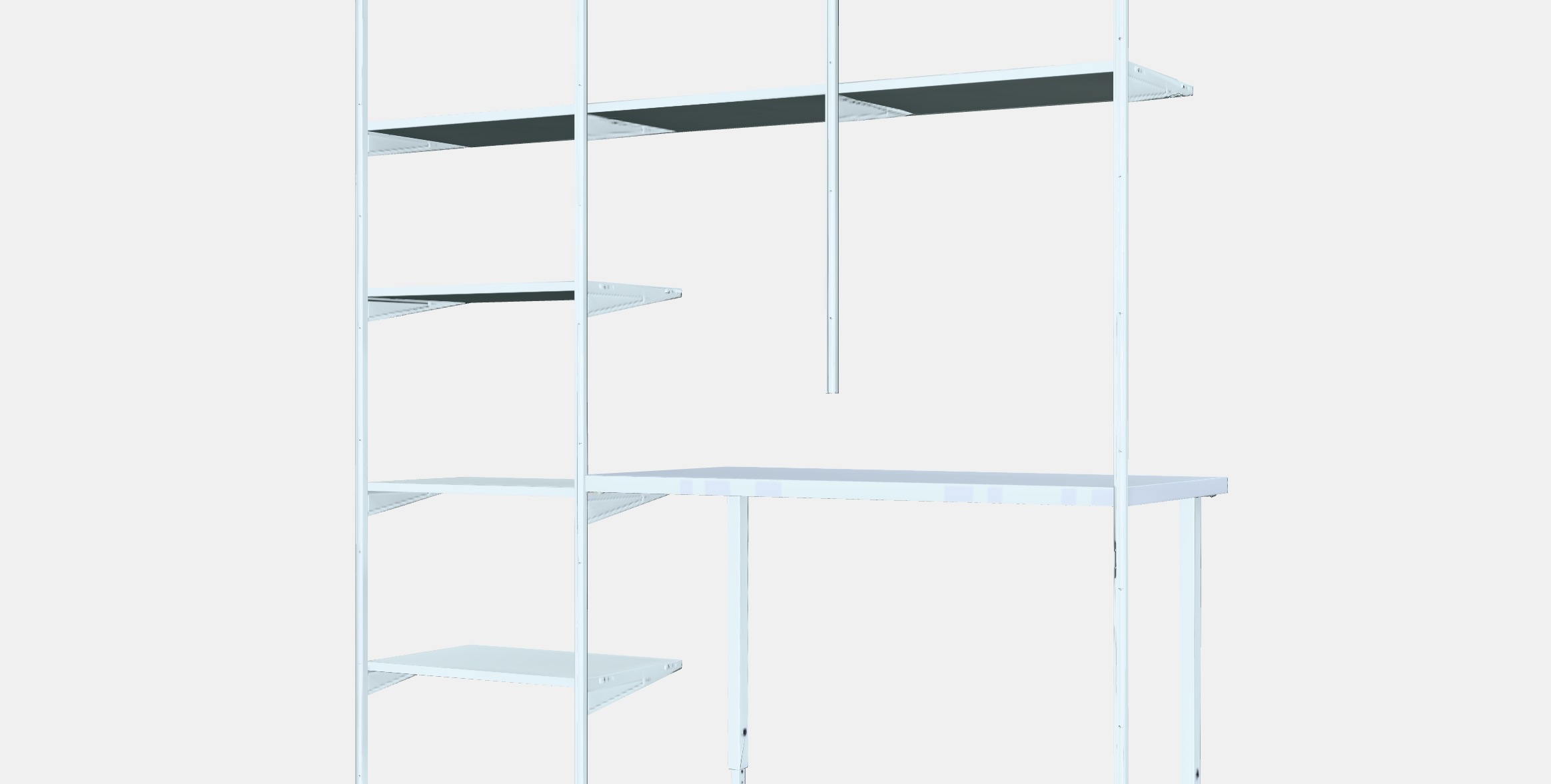 BOAXEL - LAGKAPTEN Shelving unit with table top 3D model_6