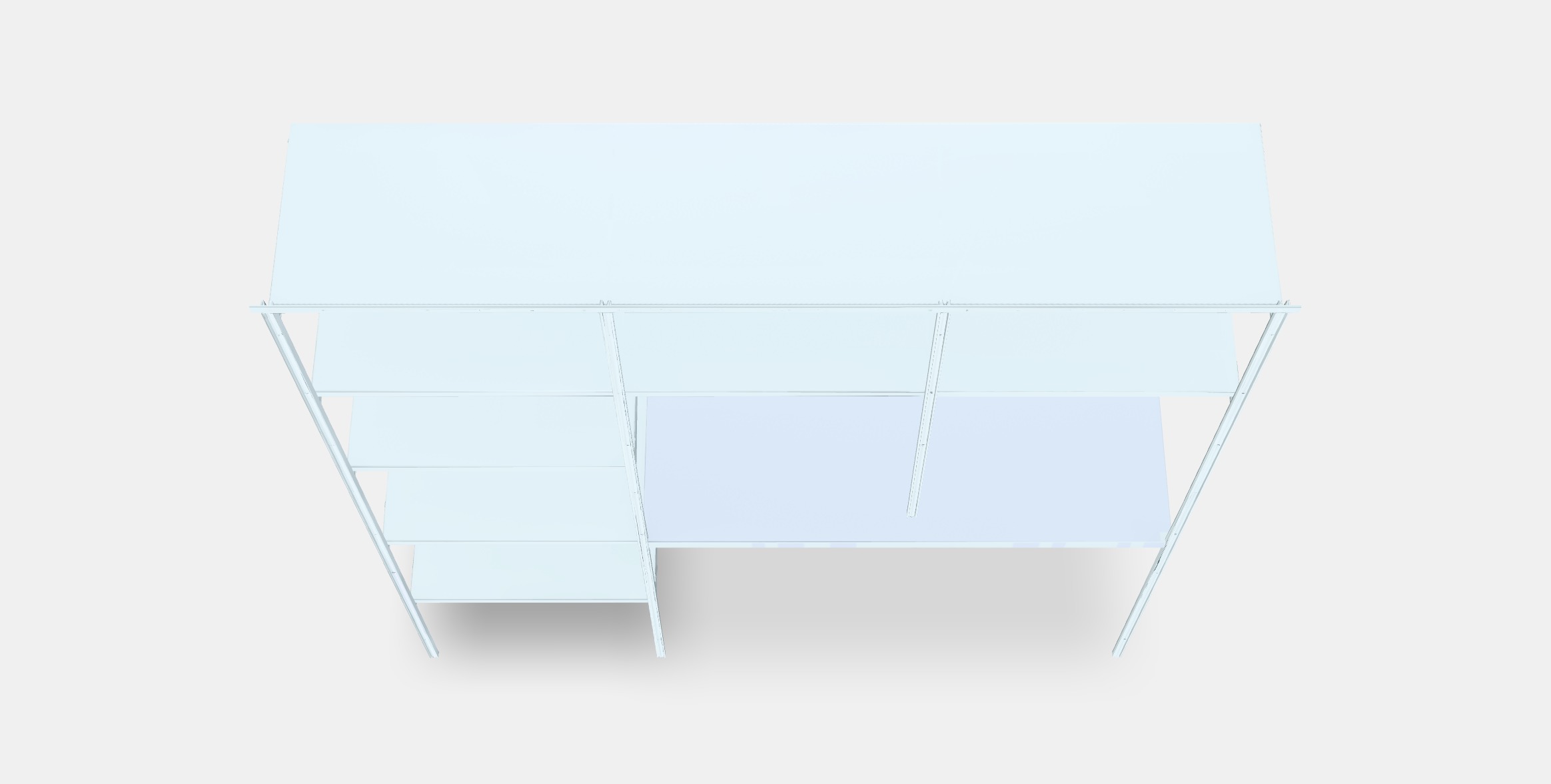 BOAXEL - LAGKAPTEN Shelving unit with table top 3D model_4