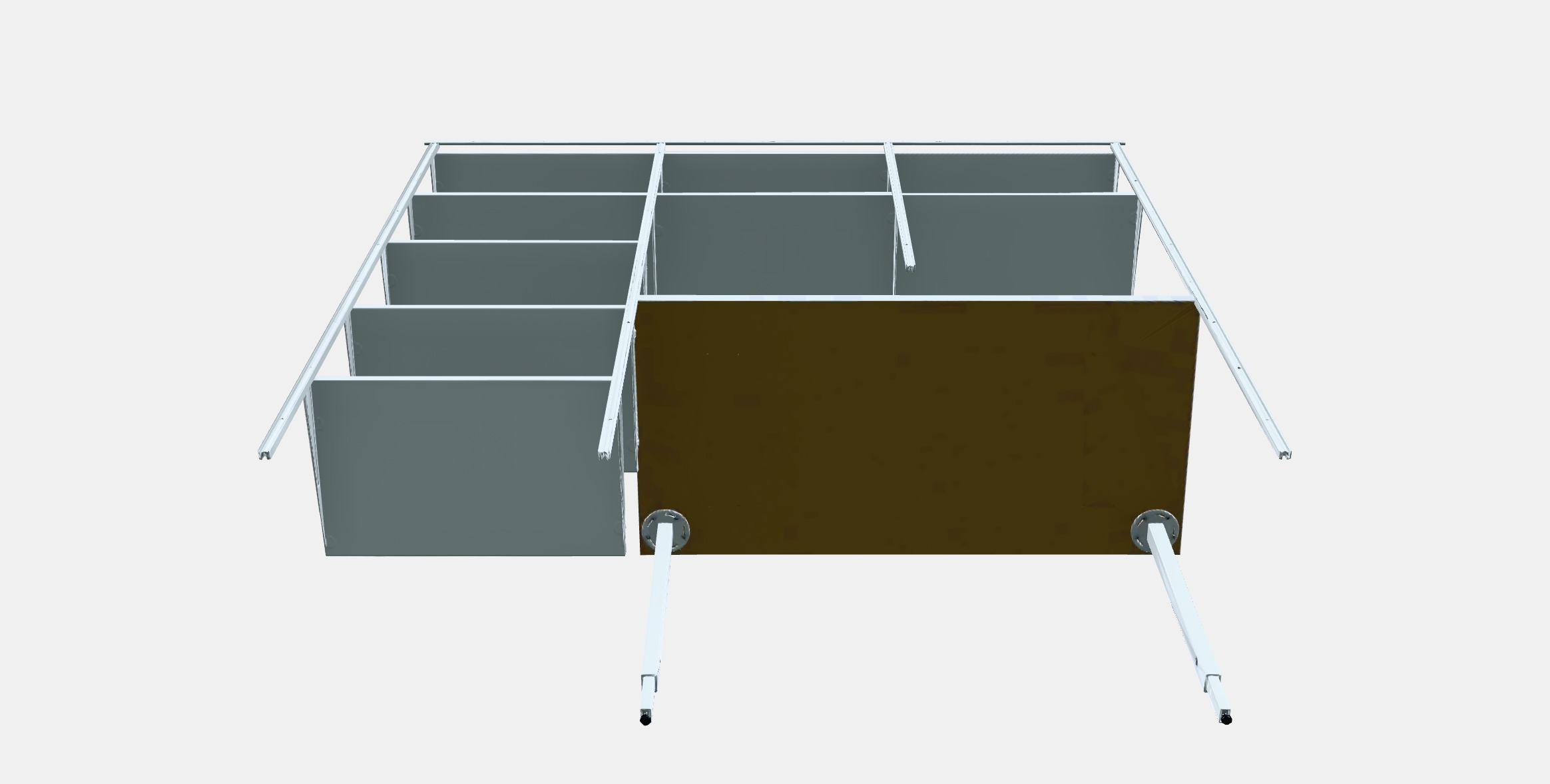 BOAXEL - LAGKAPTEN Shelving unit with table top 3D model_8