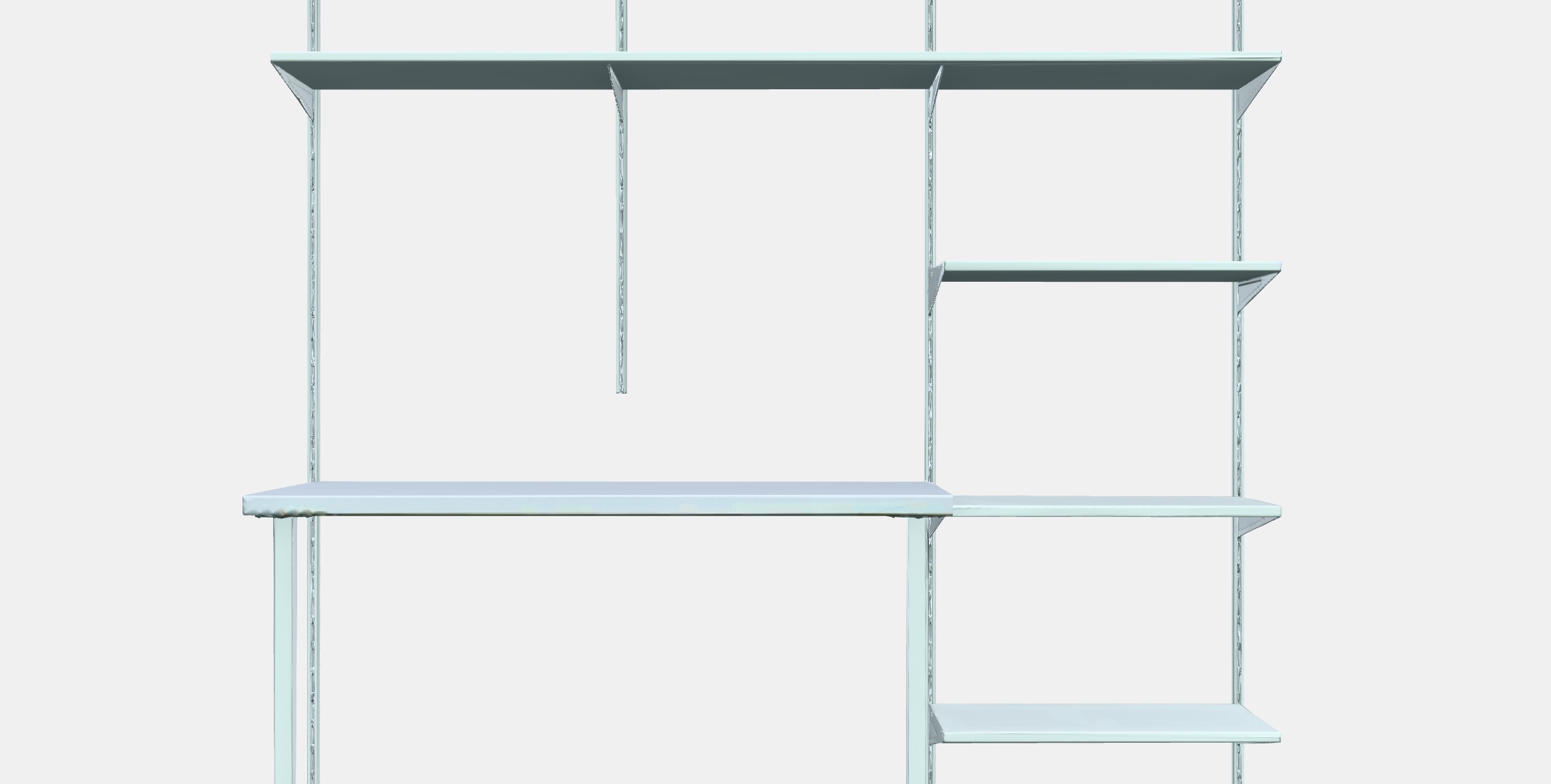 BOAXEL - LAGKAPTEN Shelving unit with table top 3D model_10