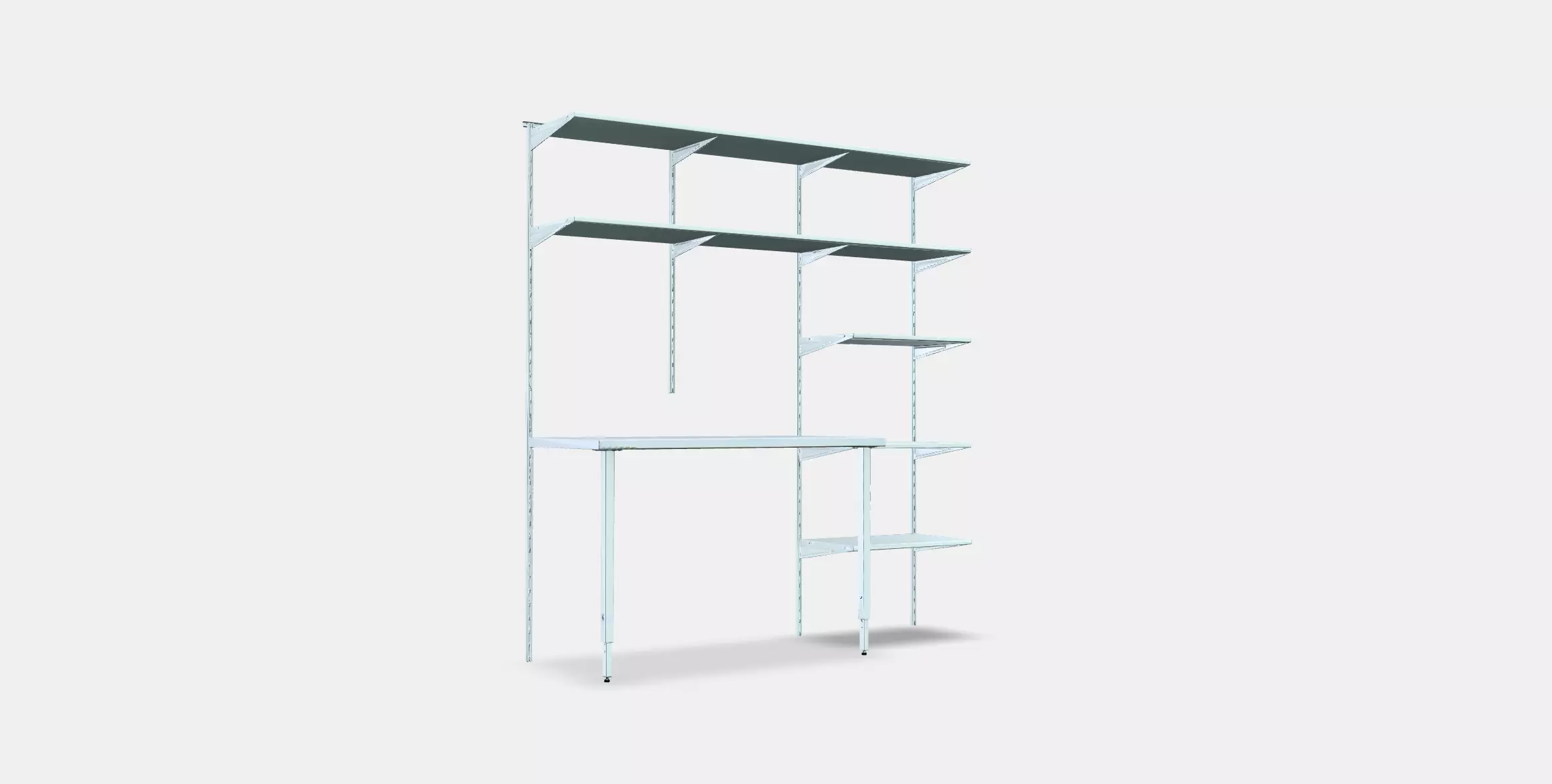BOAXEL - LAGKAPTEN Shelving unit with table top 3D model_0
