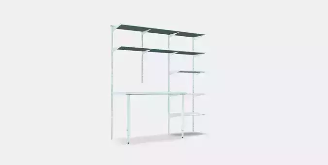 BOAXEL - LAGKAPTEN Shelving unit with table top