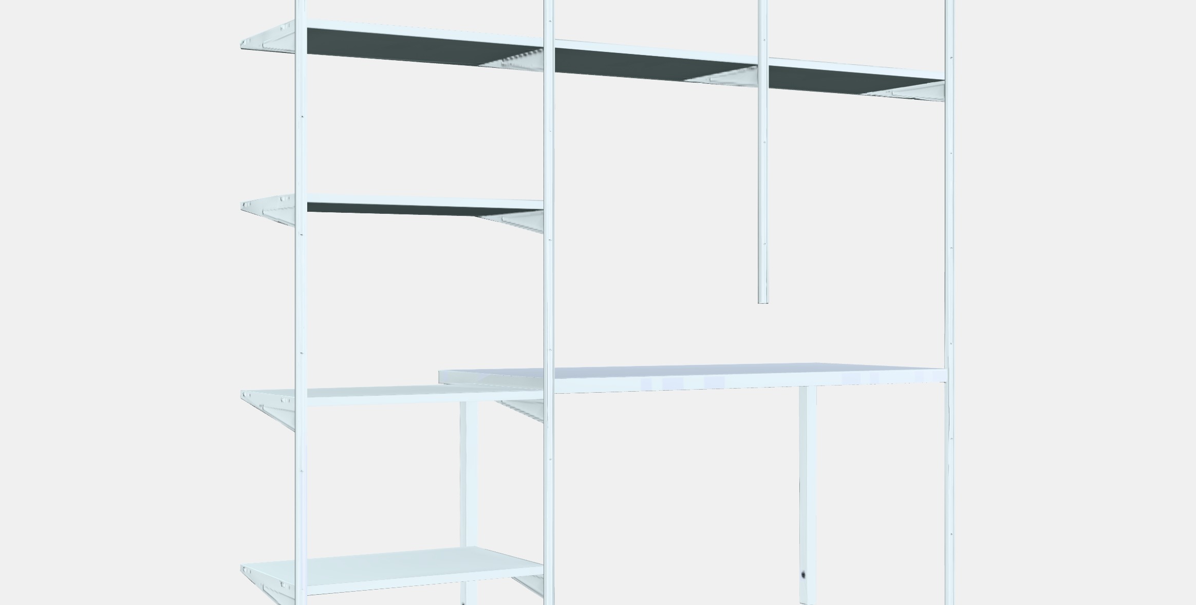 BOAXEL - LAGKAPTEN Shelving unit with table top 3D model_2