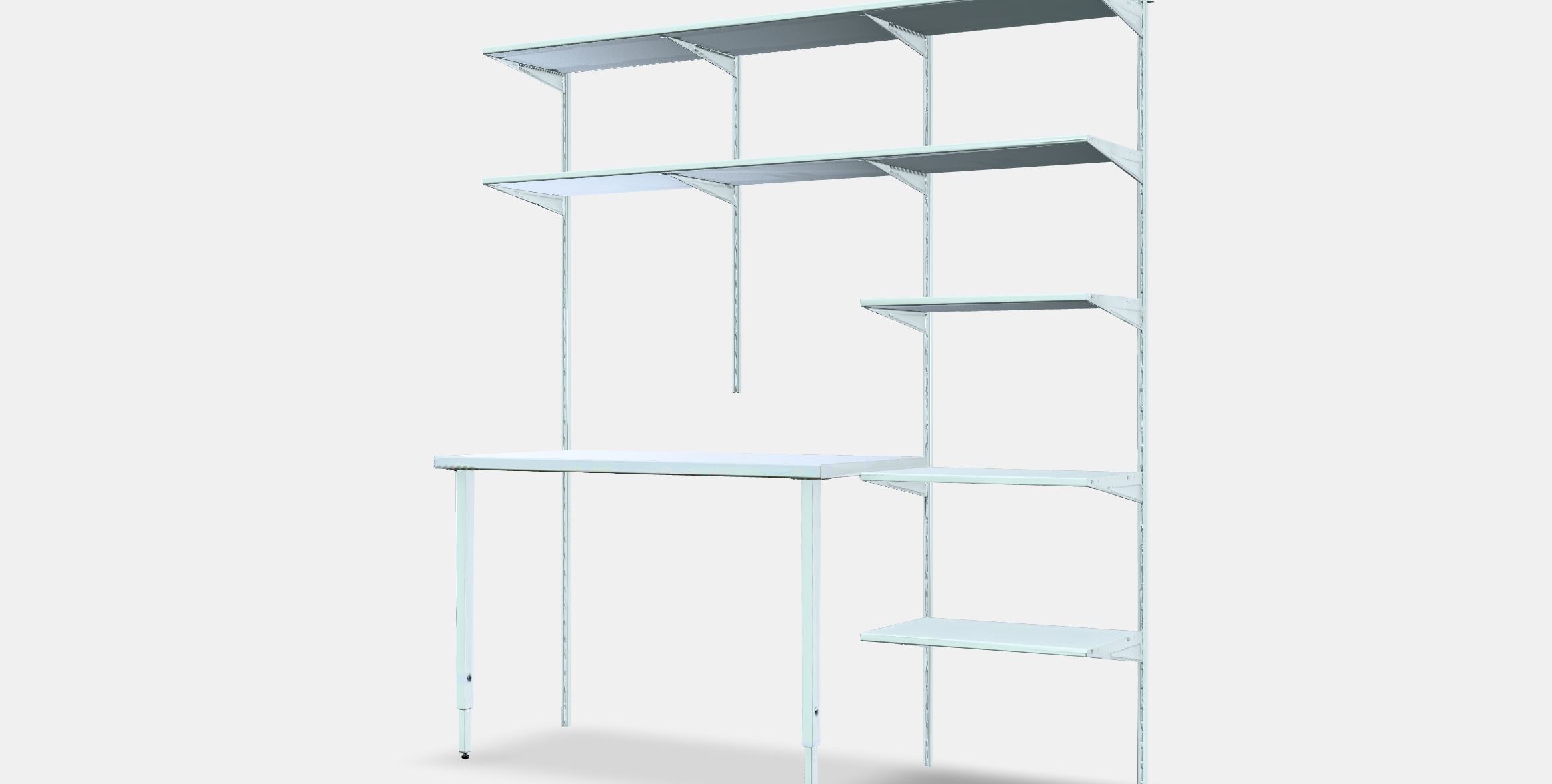 BOAXEL - LAGKAPTEN Shelving unit with table top 3D model_13