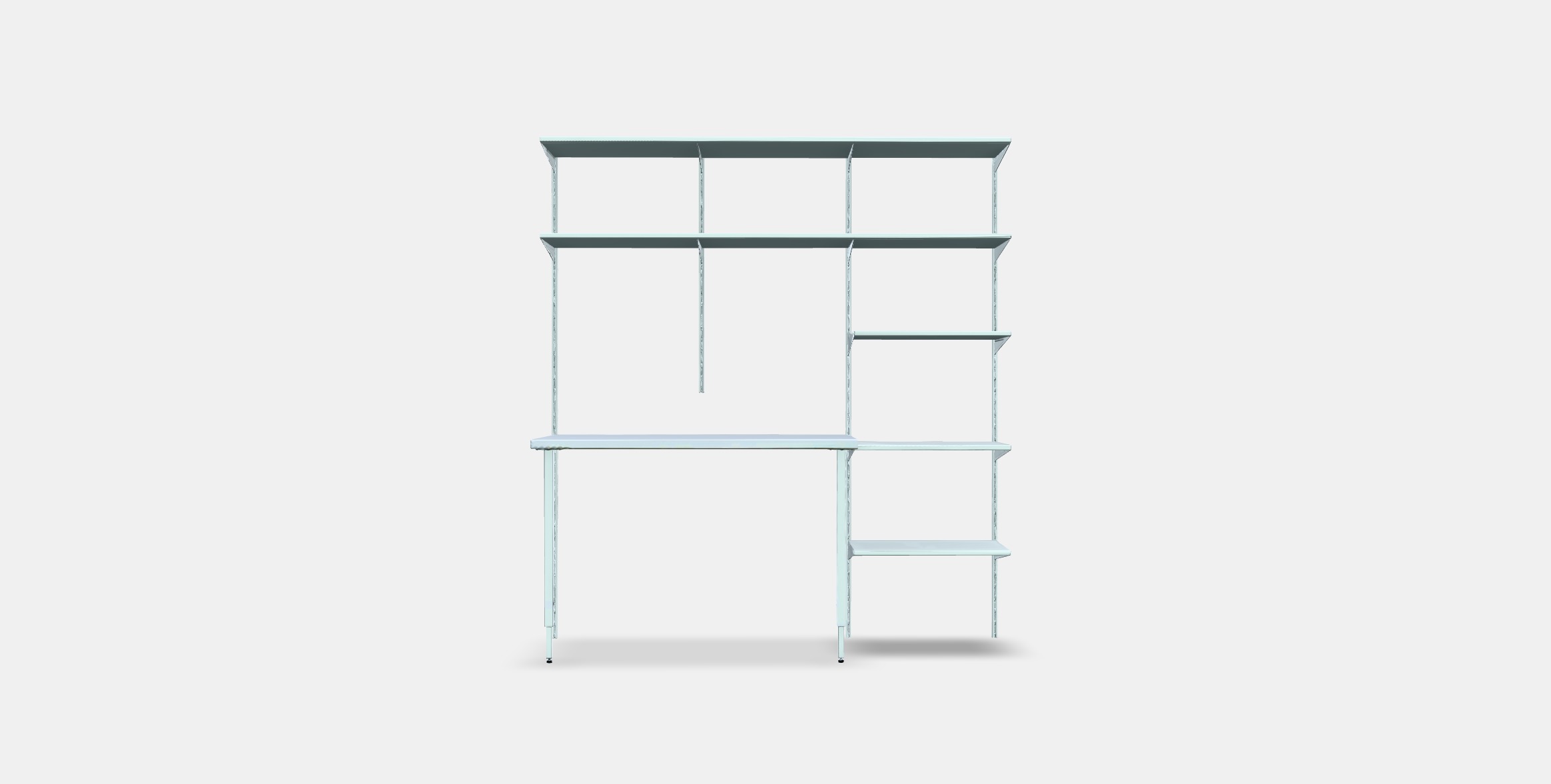 BOAXEL - LAGKAPTEN Shelving unit with table top 3D model_9