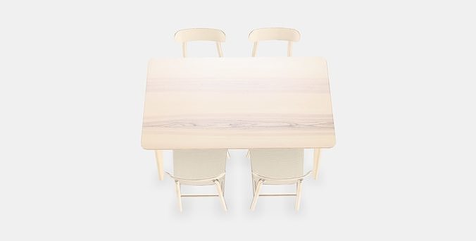 LISABO - RONNINGE Table and 4 chairs 3D model 4