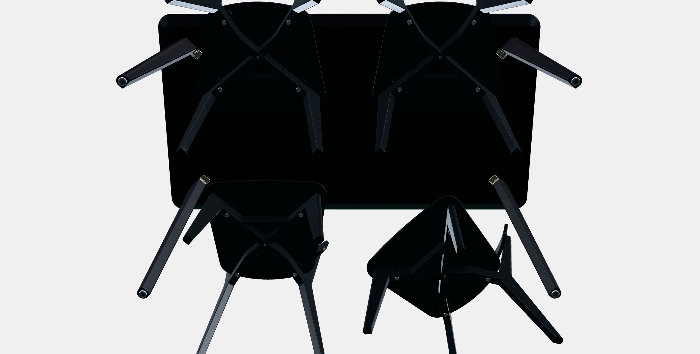 LISABO - LISABO Table and 4 chairs 2 3D model_8