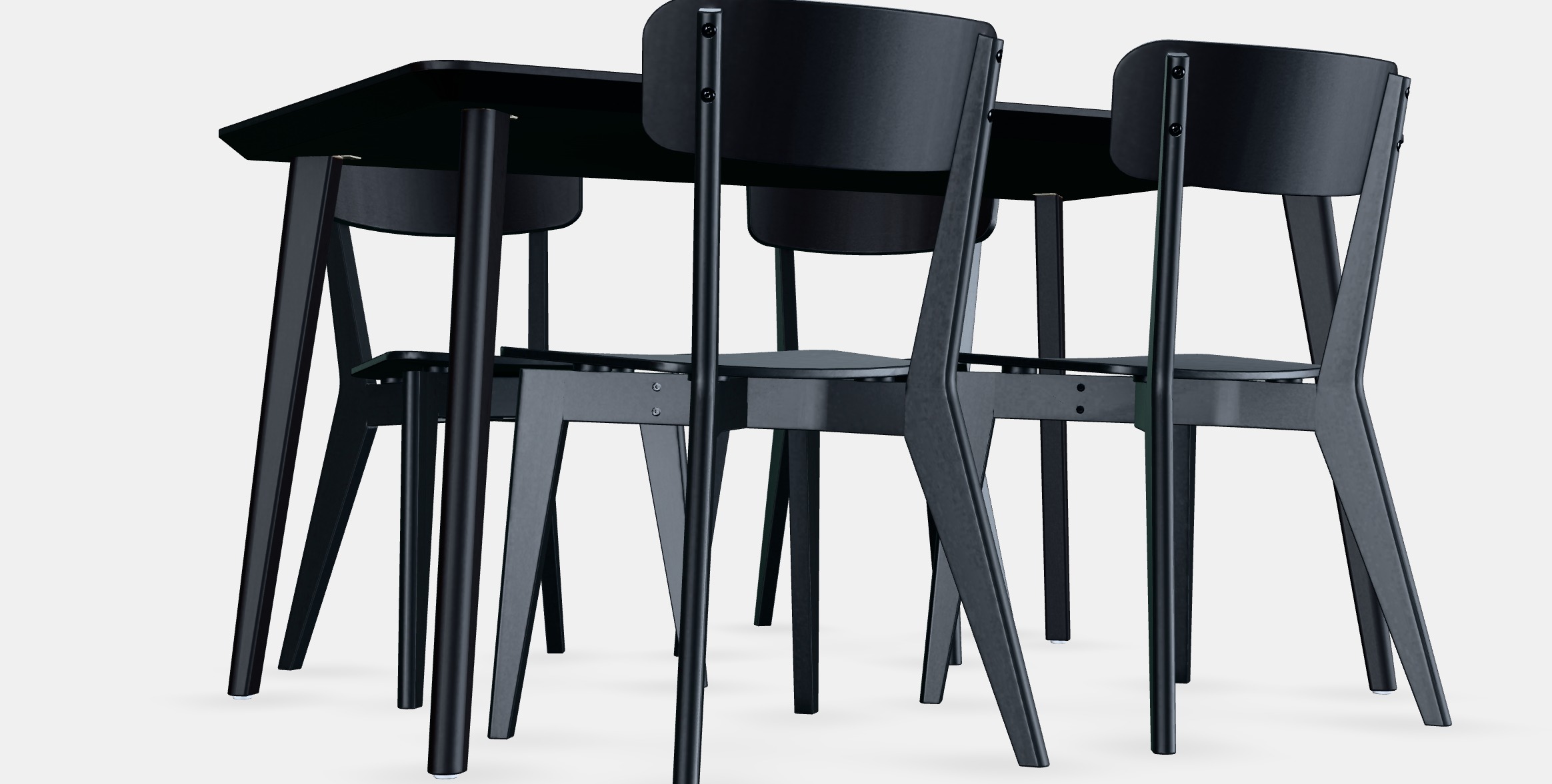 LISABO - LISABO Table and 4 chairs 2 3D model_4