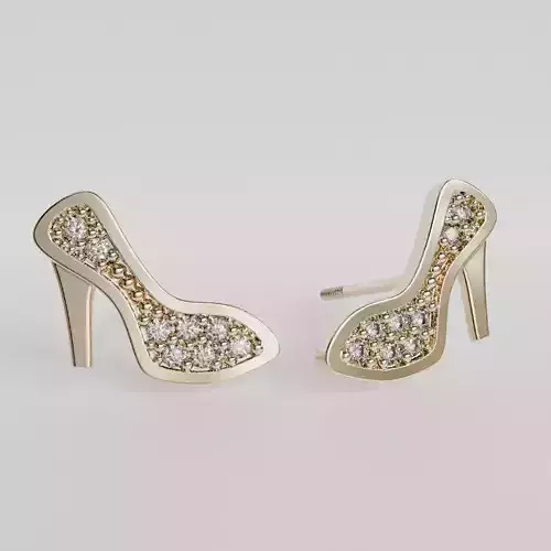 high heel earrings