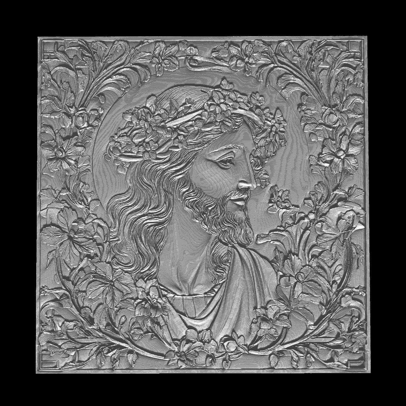 Jesus Bust 3D print model_1