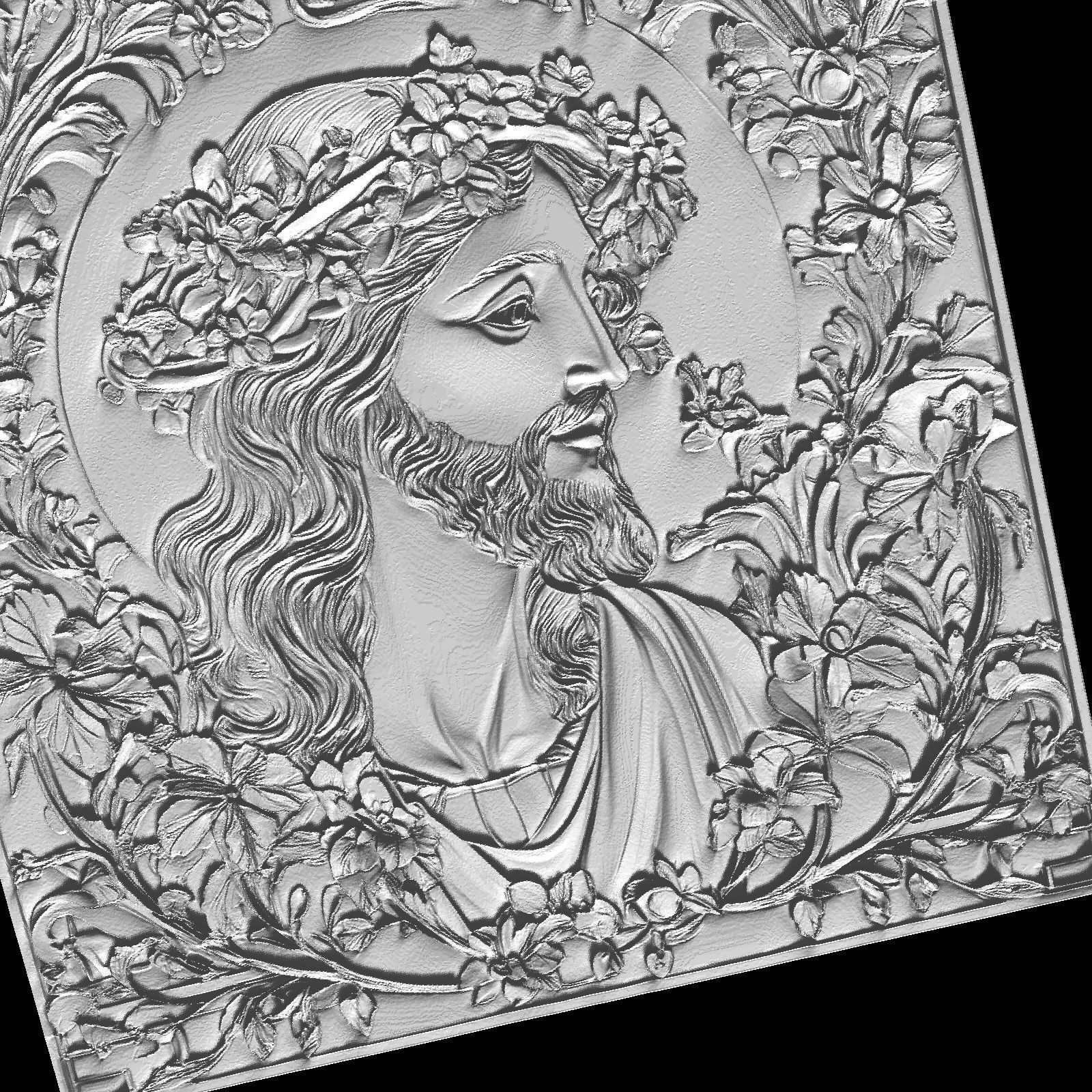 Jesus Bust 3D print model_4