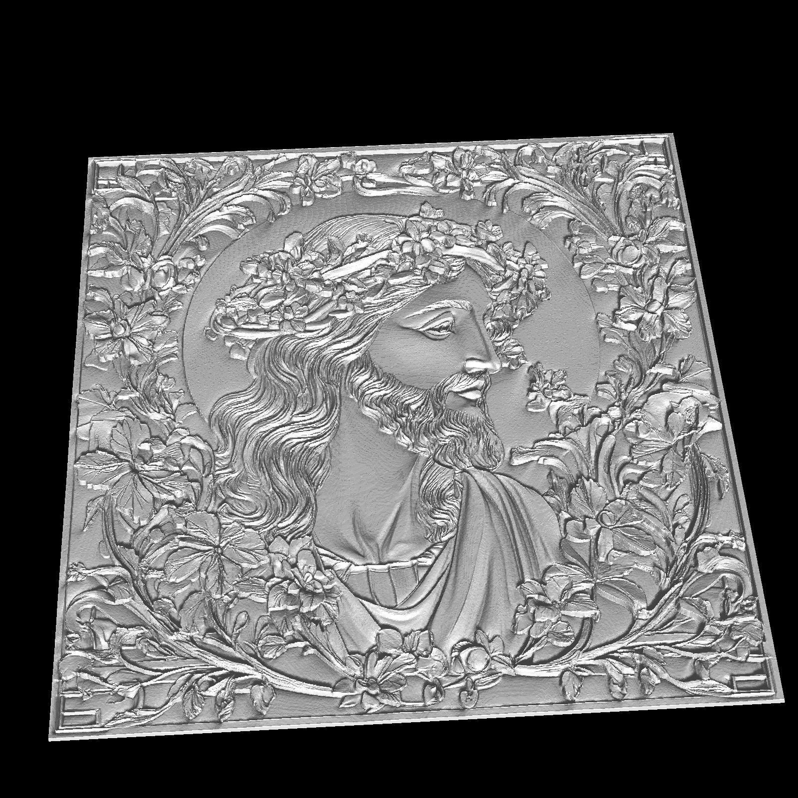 Jesus Bust 3D print model_2