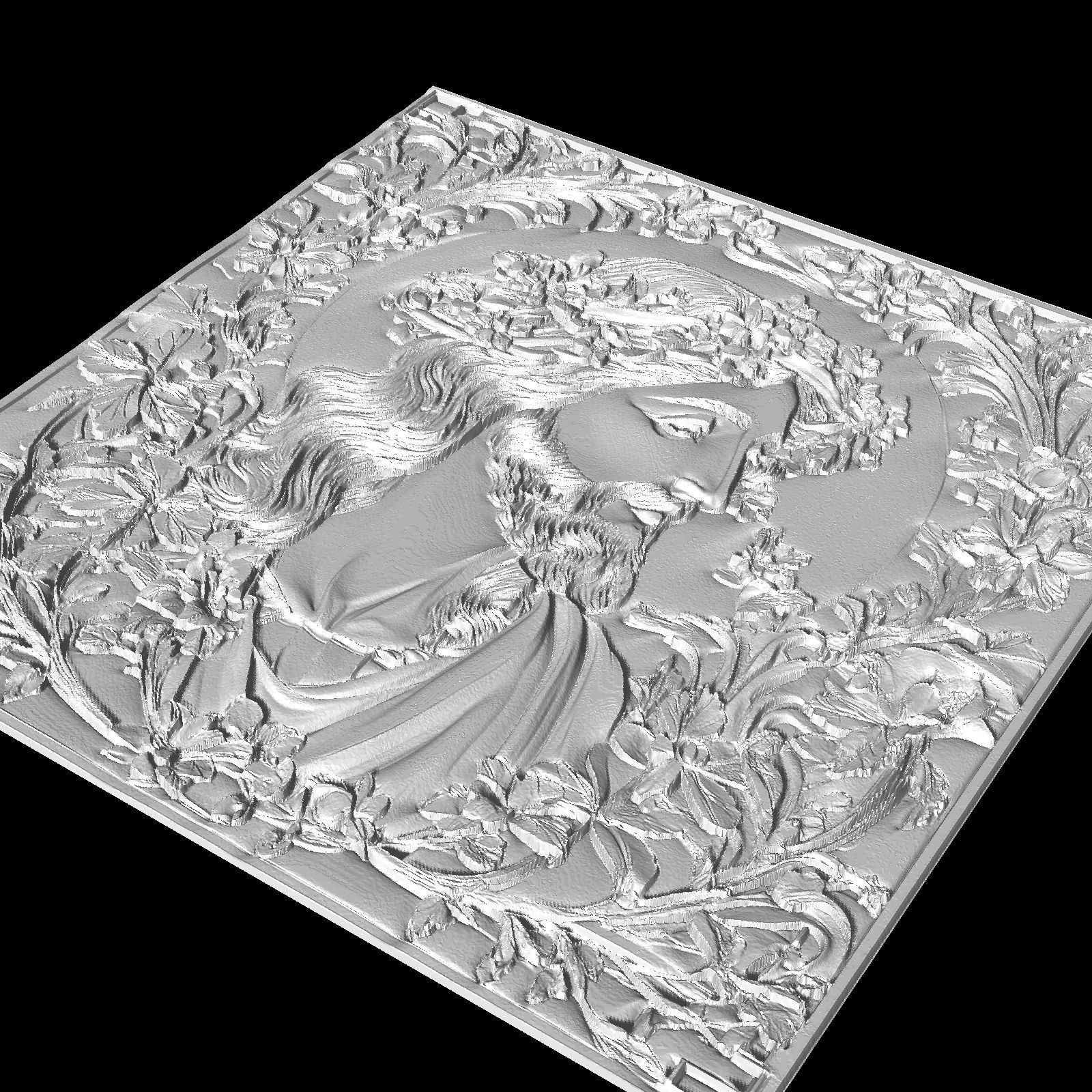 Jesus Bust 3D print model_3