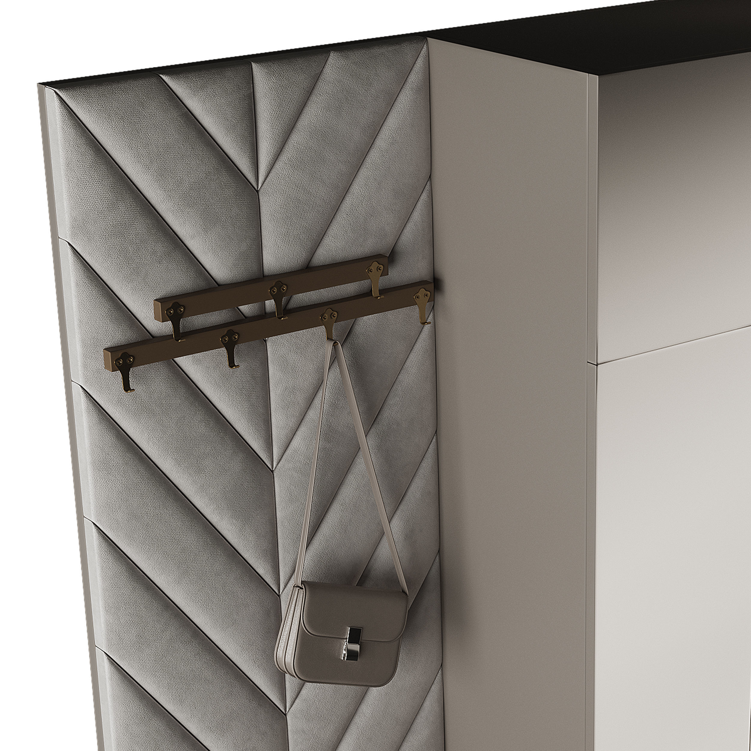 Hallway area with a minimalistic hanger 6 3D model_10