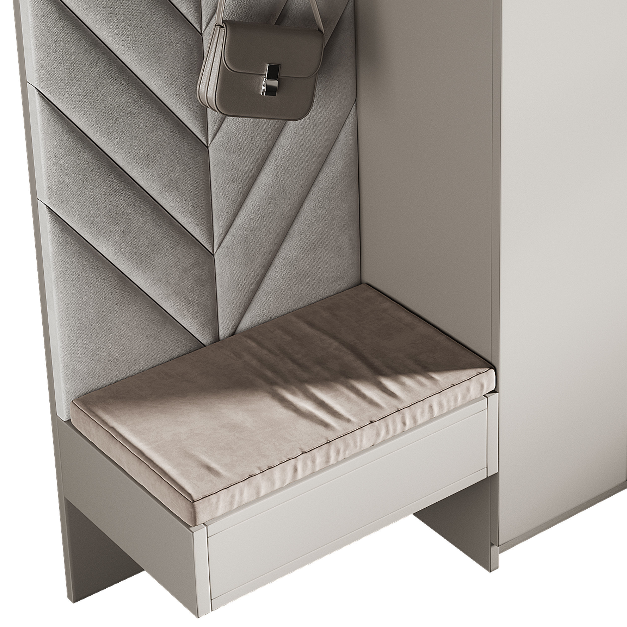 Hallway area with a minimalistic hanger 6 3D model_9