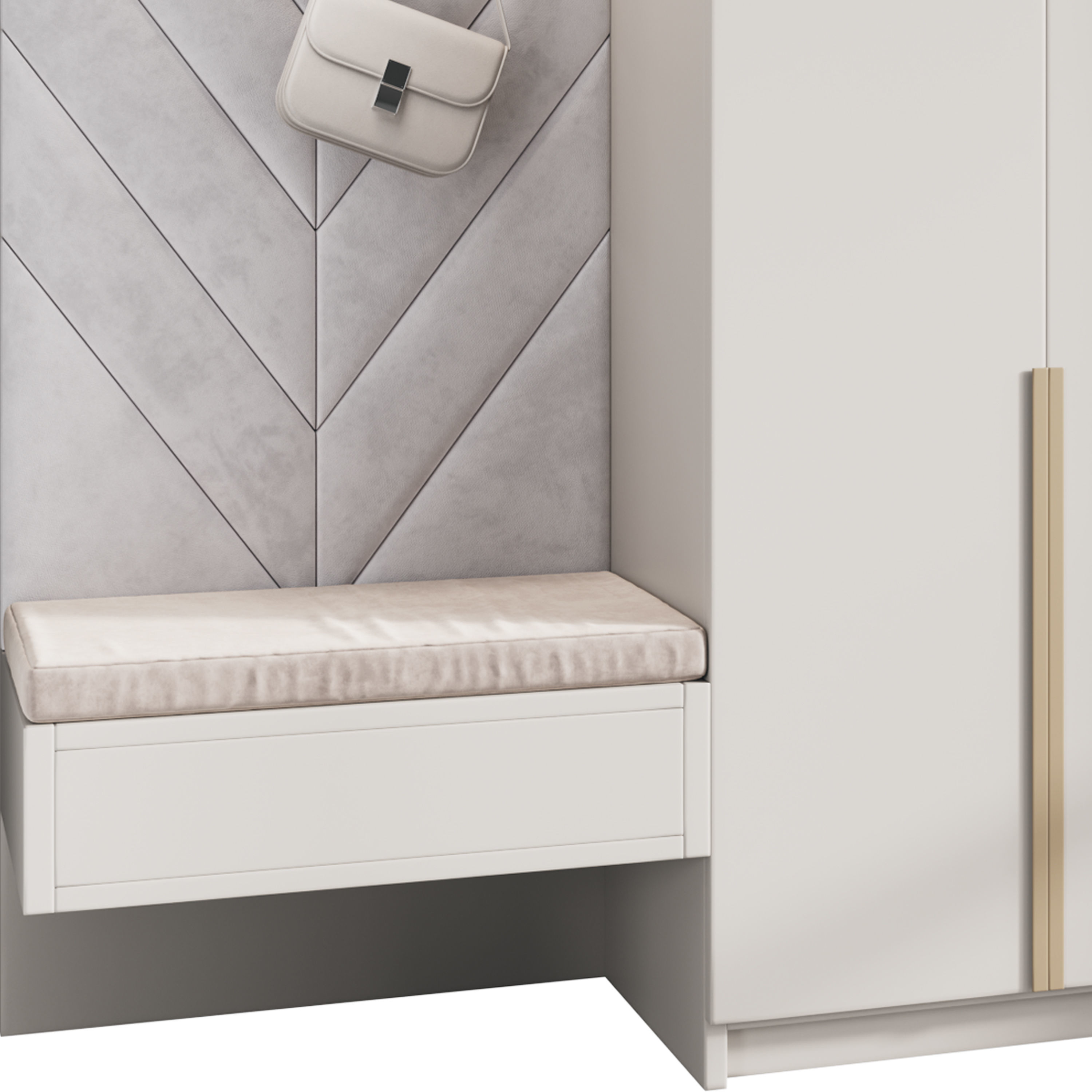 Hallway area with a minimalistic hanger 6 3D model_7