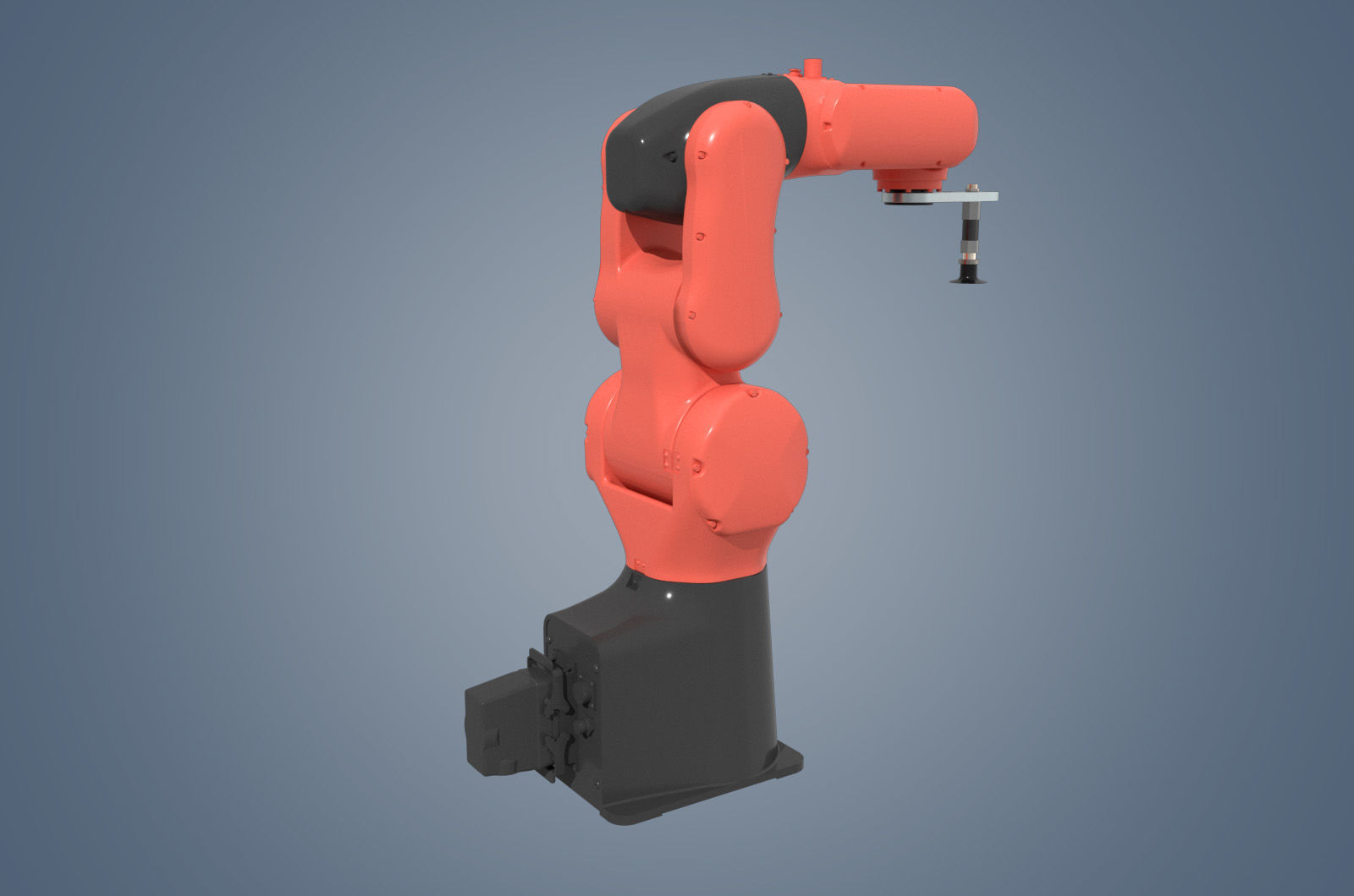 industrial robot arm Low-poly 3D model Low-poly 3D model_1
