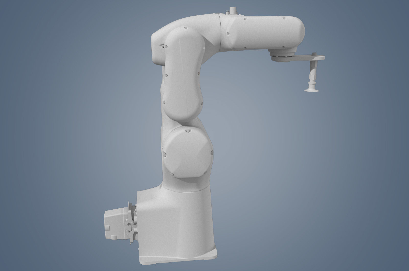 industrial robot arm Low-poly 3D model Low-poly 3D model_4