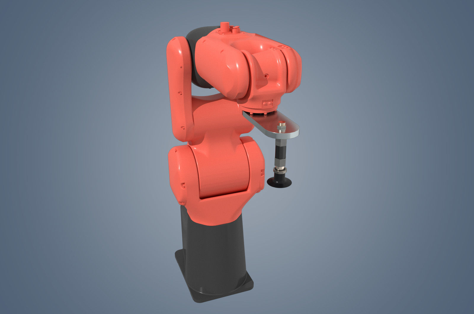 industrial robot arm Low-poly 3D model Low-poly 3D model_3