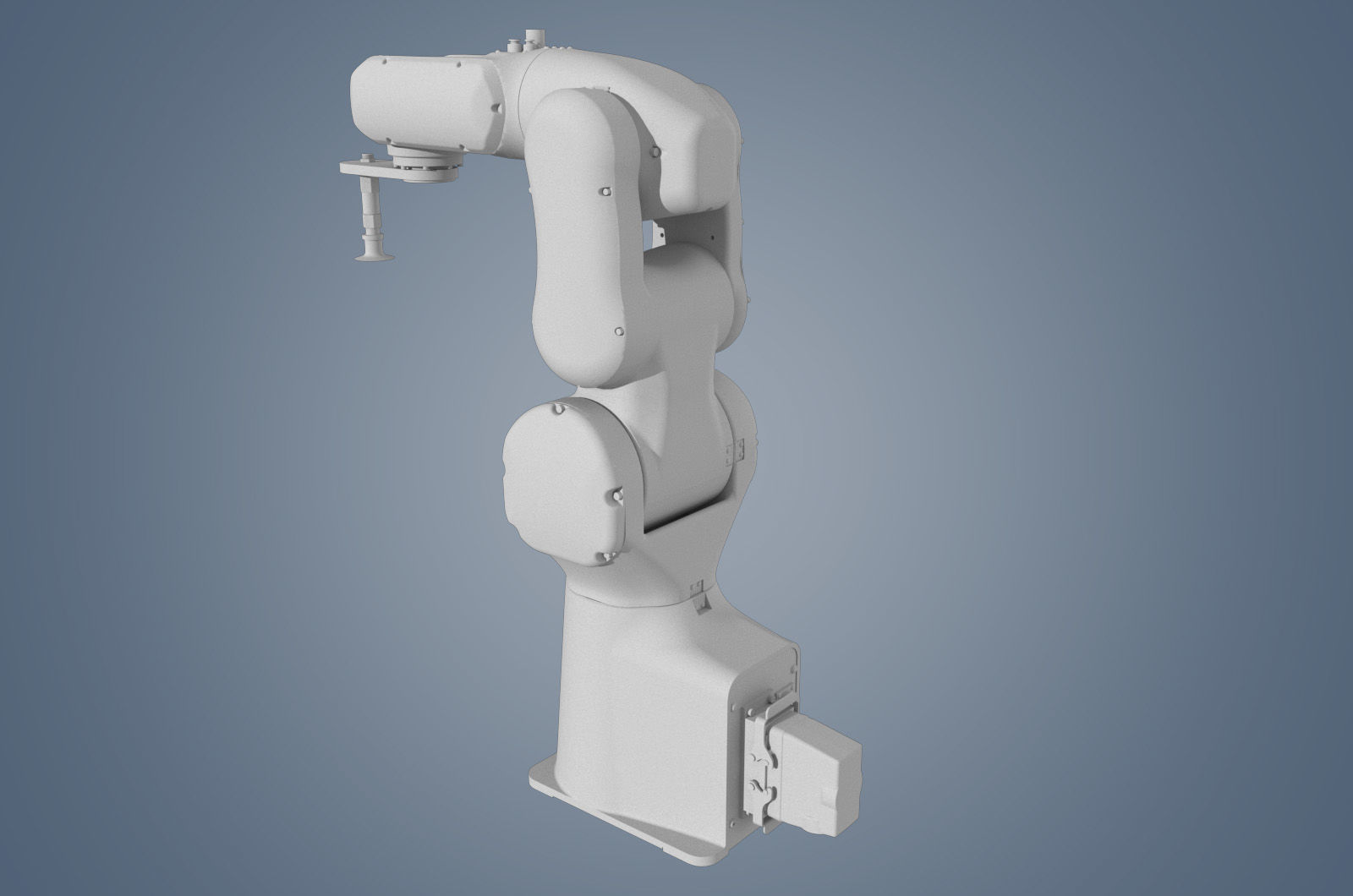 industrial robot arm Low-poly 3D model Low-poly 3D model_5