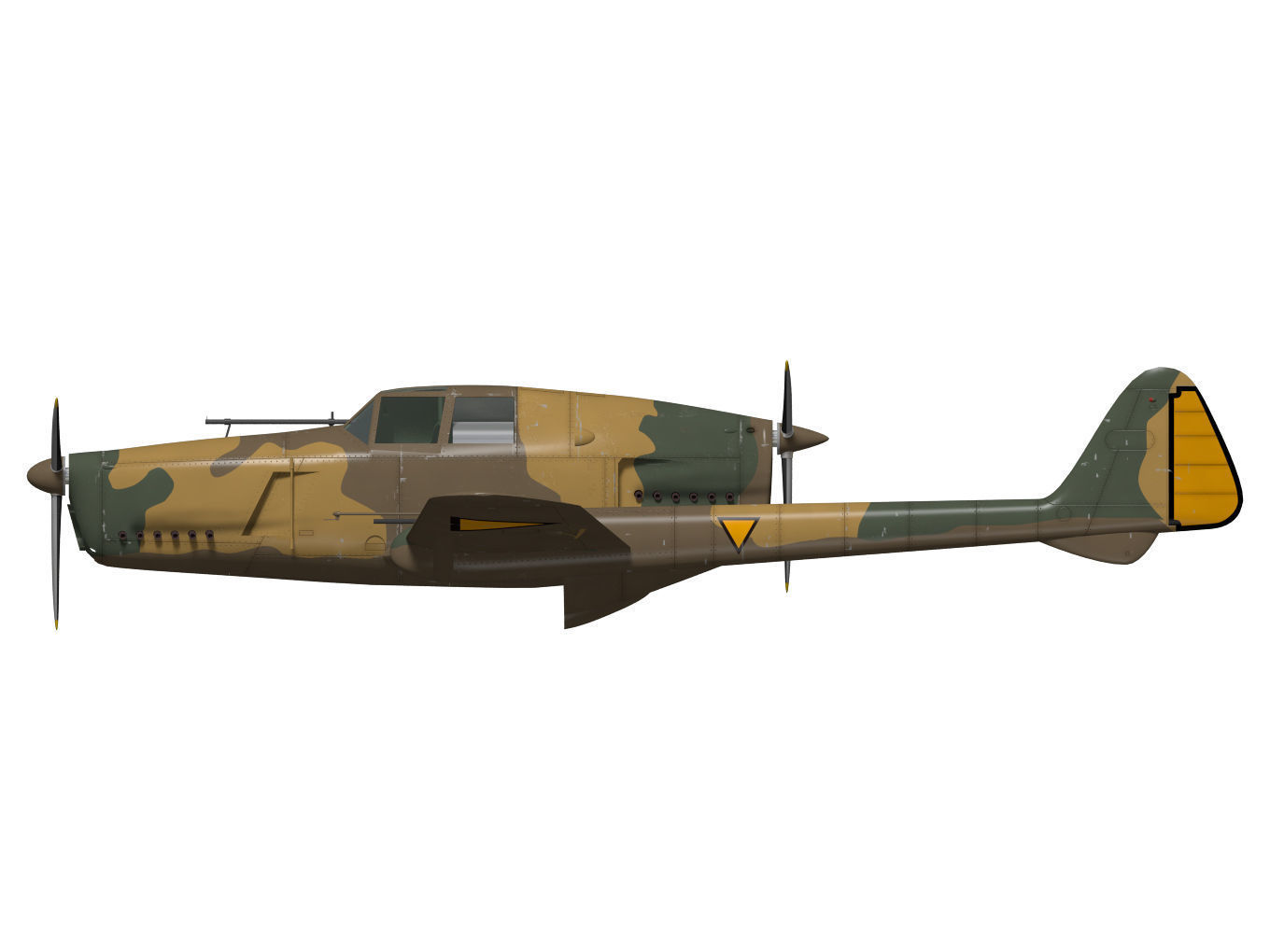 fokker D XXIII 3D model_8