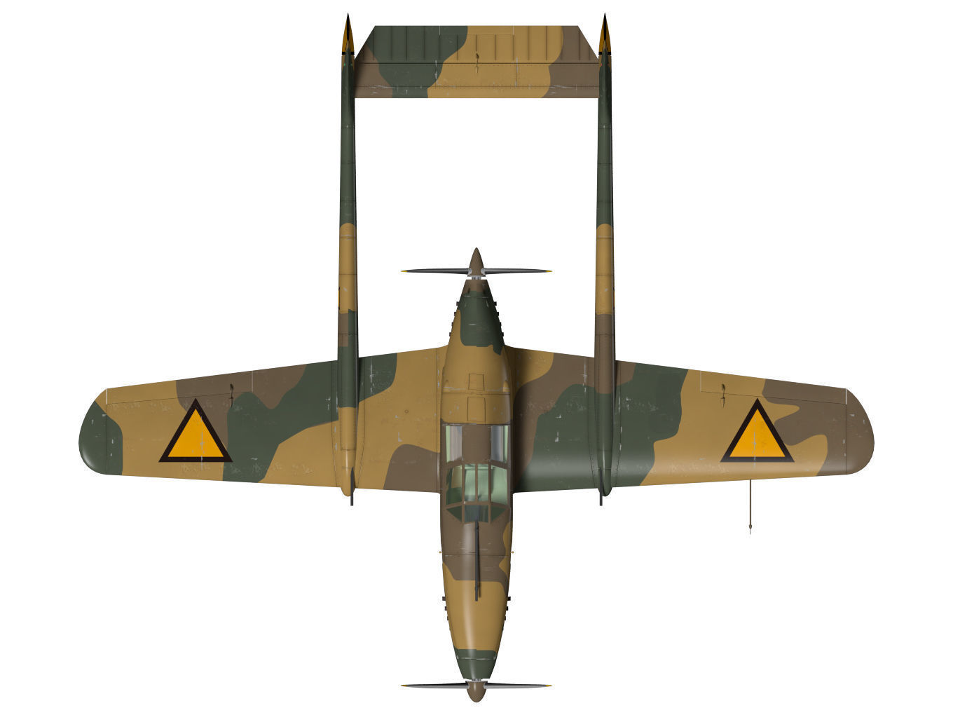 fokker D XXIII 3D model_12