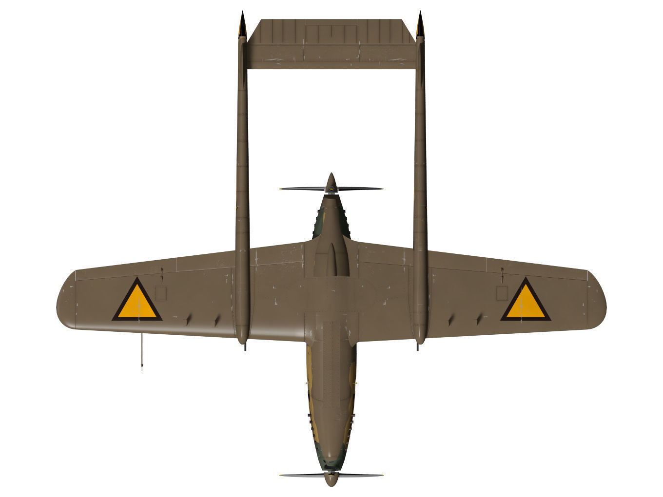 fokker D XXIII 3D model_13