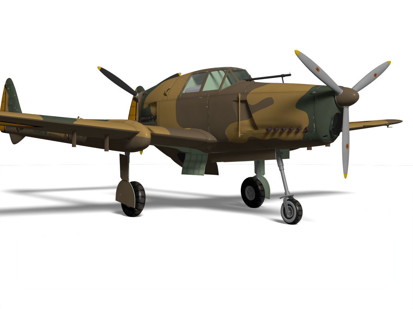 fokker D XXIII 3D model_7