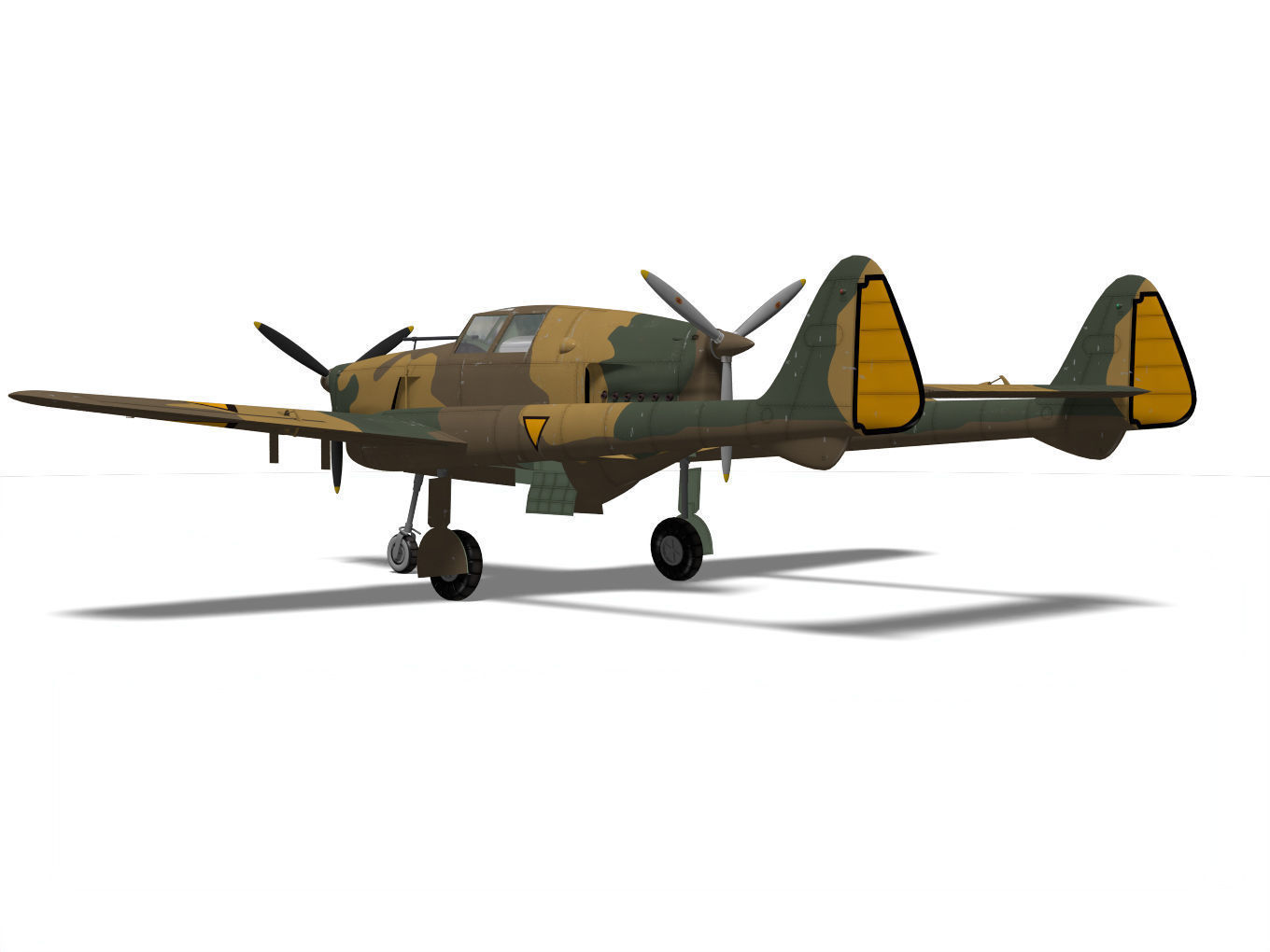 fokker D XXIII 3D model_6