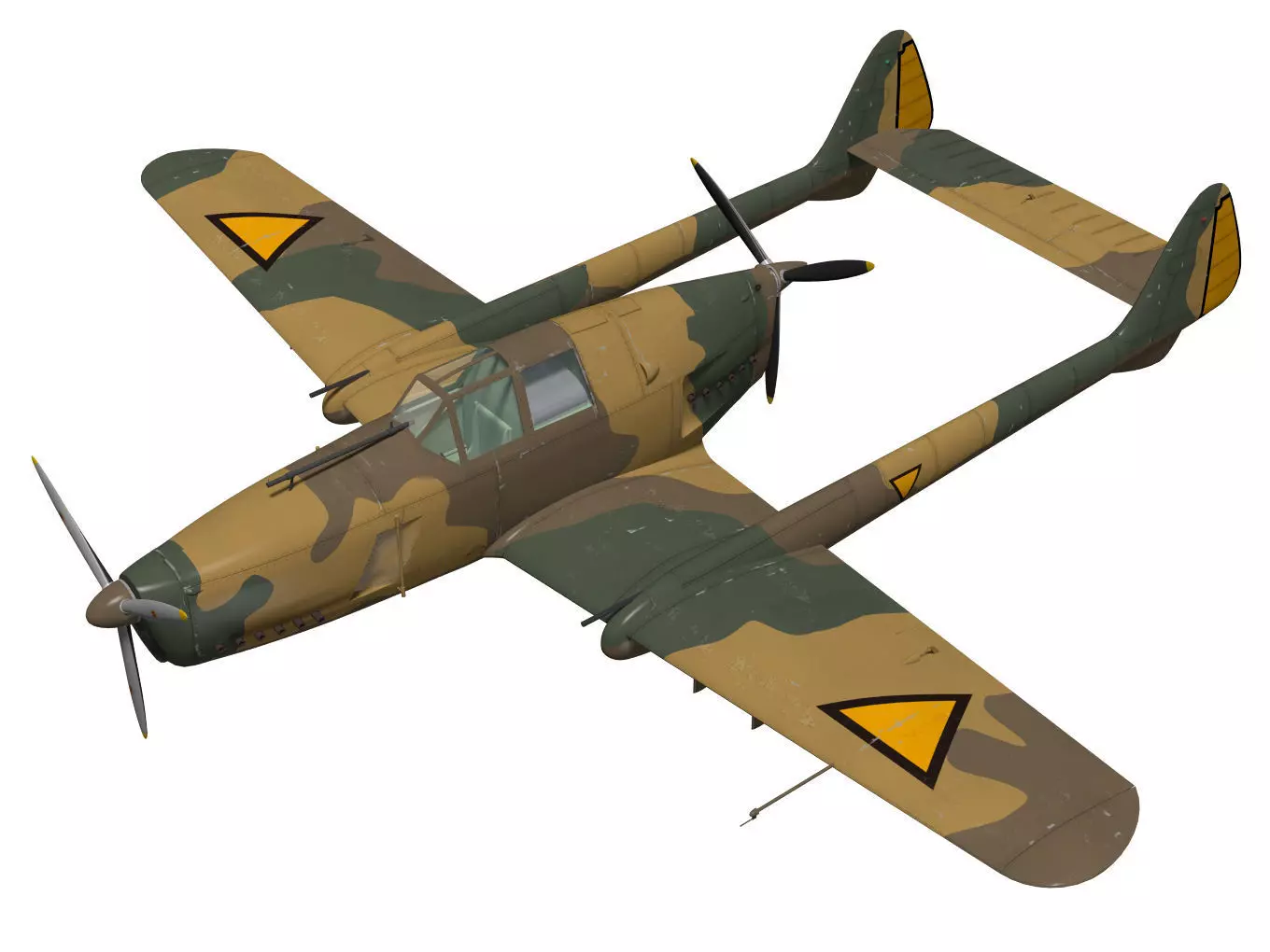fokker D XXIII 3D model_0