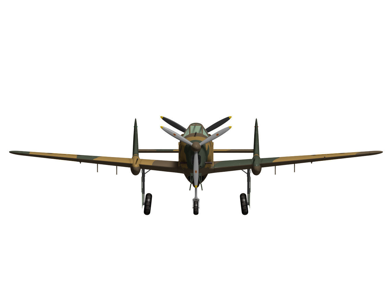 fokker D XXIII 3D model_11