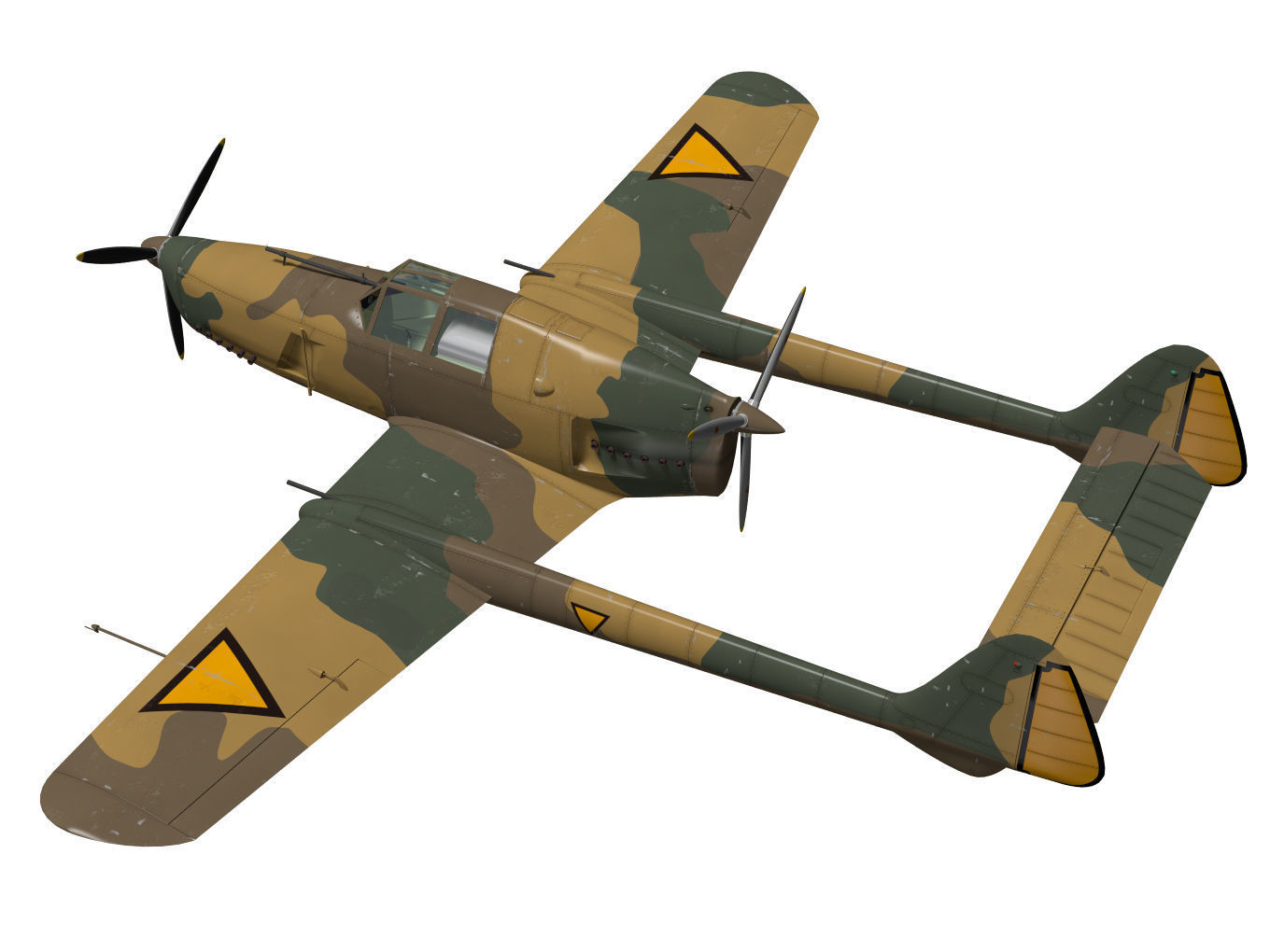 fokker D XXIII 3D model_1