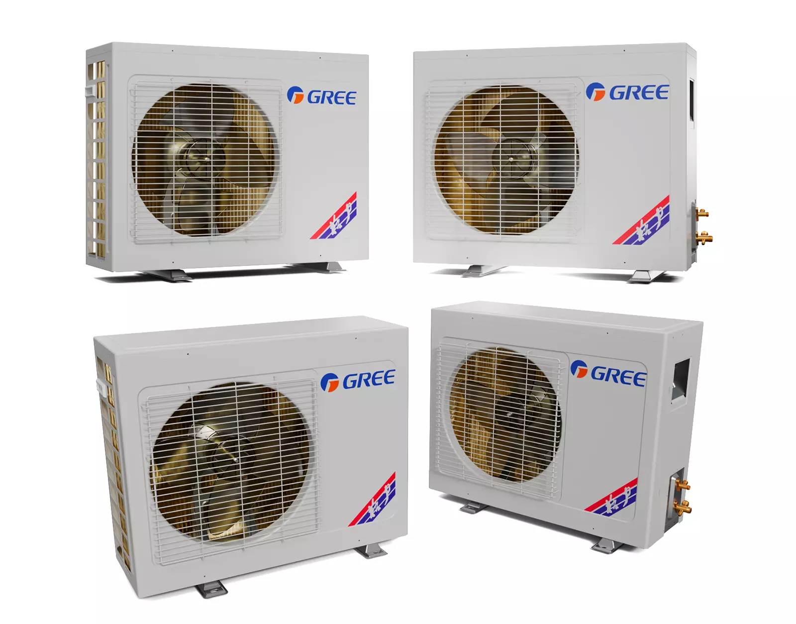 Air conditioning outdoor unit 3D model