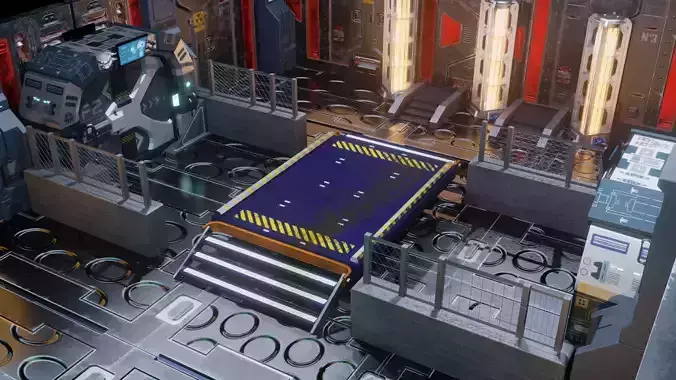 Space Room Interior sci fi 