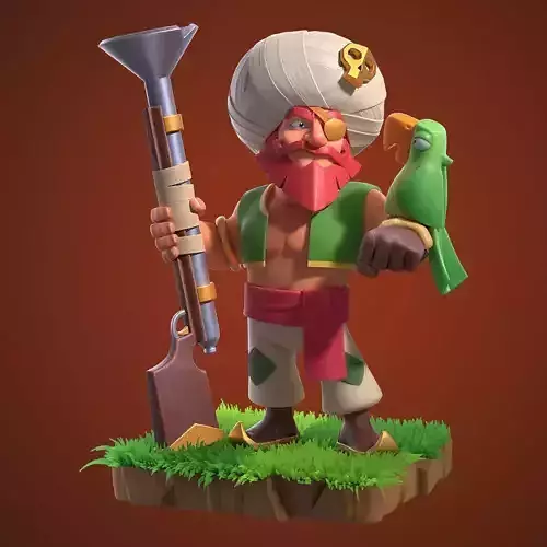 Stylized Pirate Warden