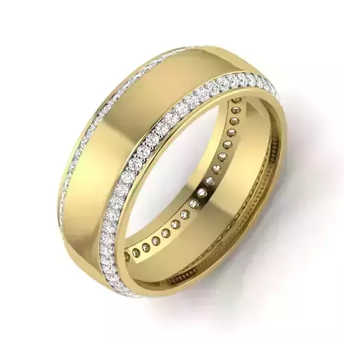 Women Diamond Ring 3dm STL  Render Details - PR-078 DIA