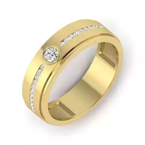 Women Diamond Ring 3dm STL  Render Details - PR-081 DIA