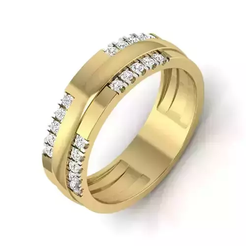 Women Diamond Ring 3dm STL  Render Details - PR-082 DIA