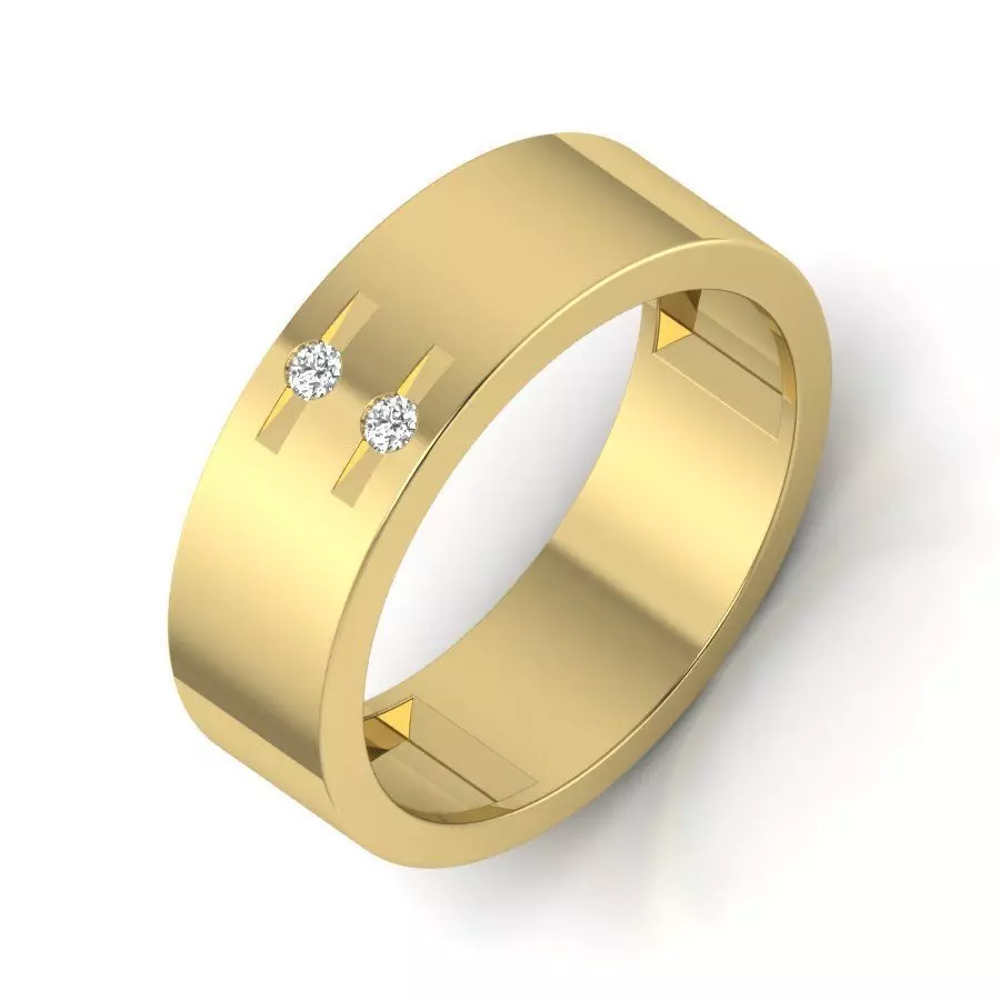 Women Diamond Ring 3dm STL Render Details - PR-083 DIA 3D print model
