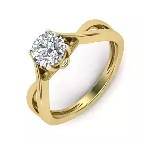 Women Diamond Ring 3dm STL  Render Details - PR-093 DIA