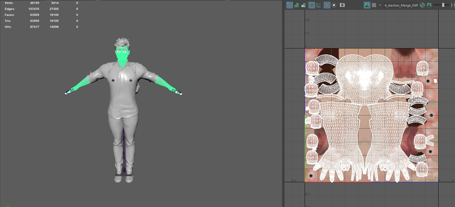 AAA 3D REALISTIC ASIAN MALE CHARACTER - YOUNG COLLEGE STUDENT Low-poly 3D model_14