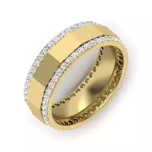 Women Diamond Ring 3dm STL  Render Details - PR-096 DIA