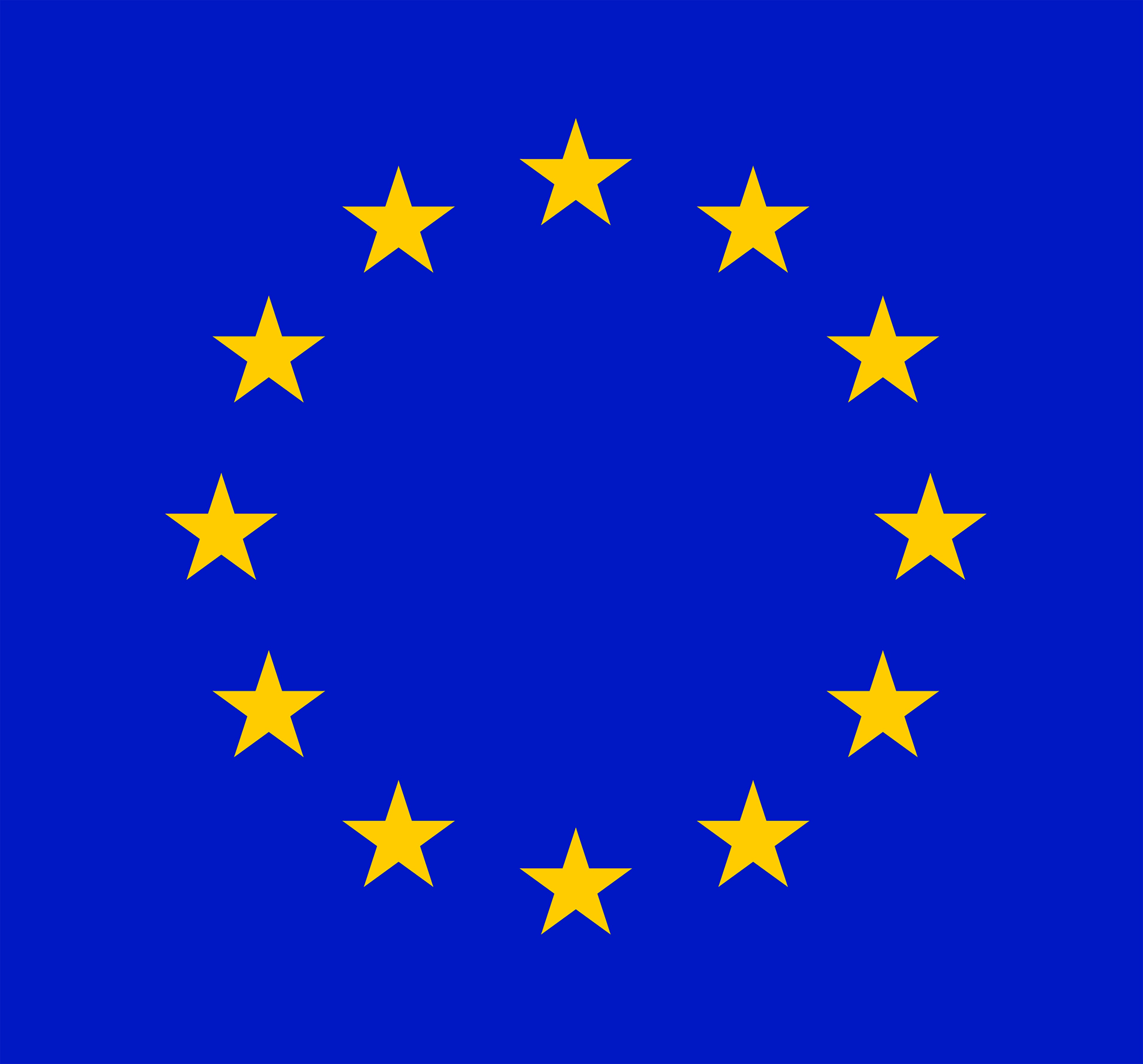 EU Flag Golden Medal Badge 3D model_25