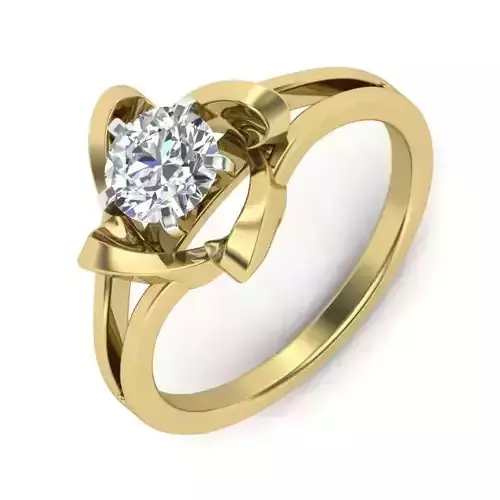 Women Diamond Ring 3dm STL  Render Details - PR-103 DIA