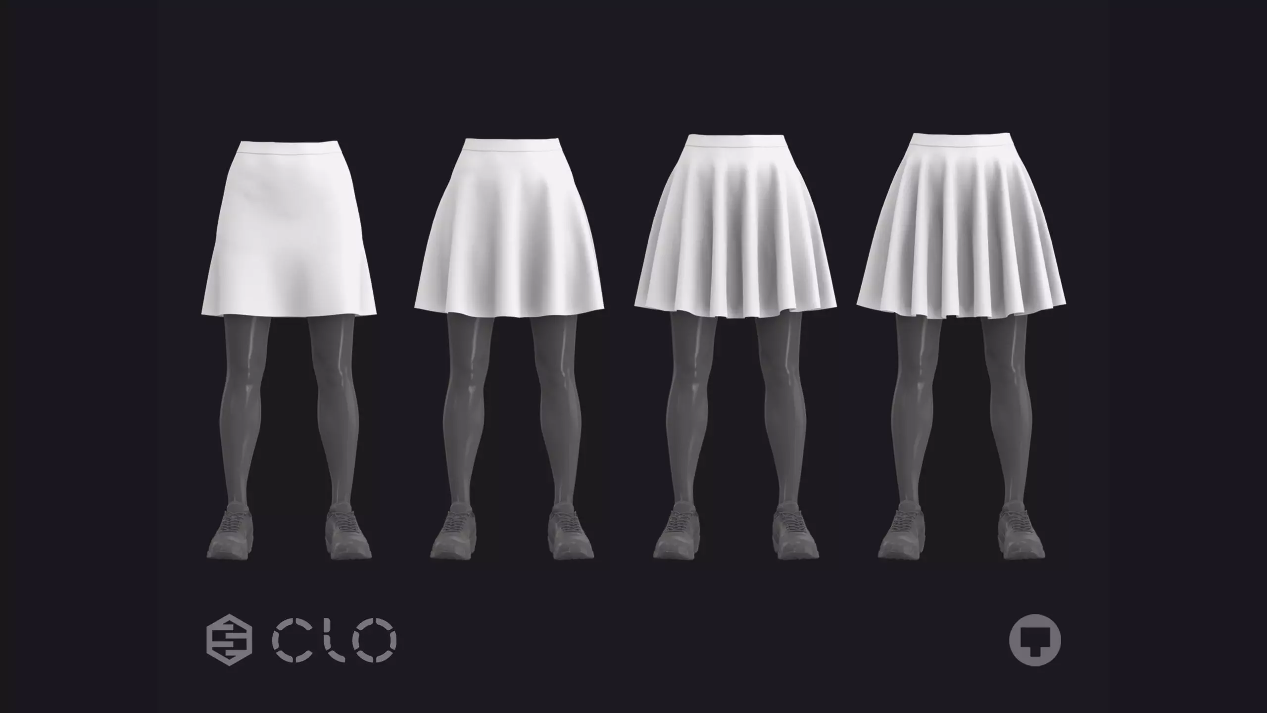 BASIC CIRCLE SKIRTS metahuman highpoly 3D model